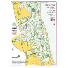 O-Kort Fløjstrup/Marselisborg skovene u. Poster