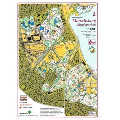 O-Kort Mindepark/Stadion m. Poster